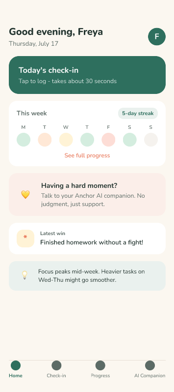 AI-powered ADHD app preview